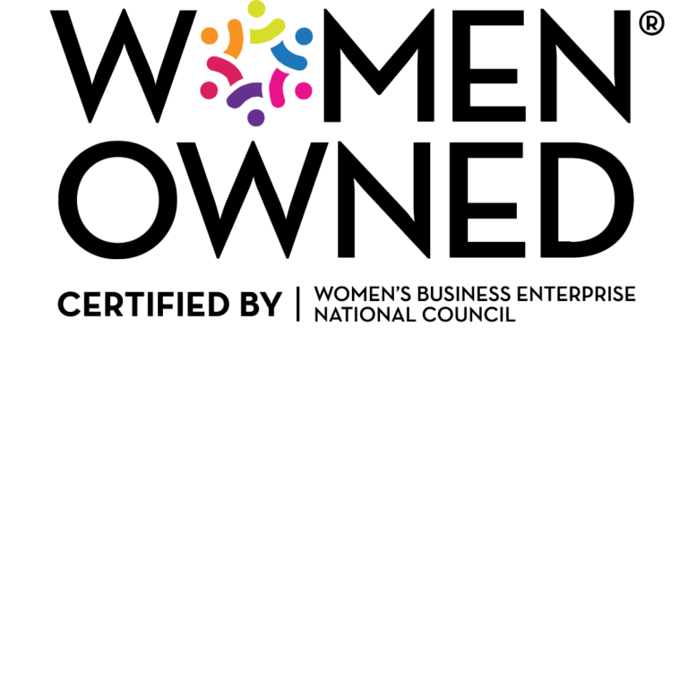 Women Owned seal certified by Women's Business Enterprise National Council