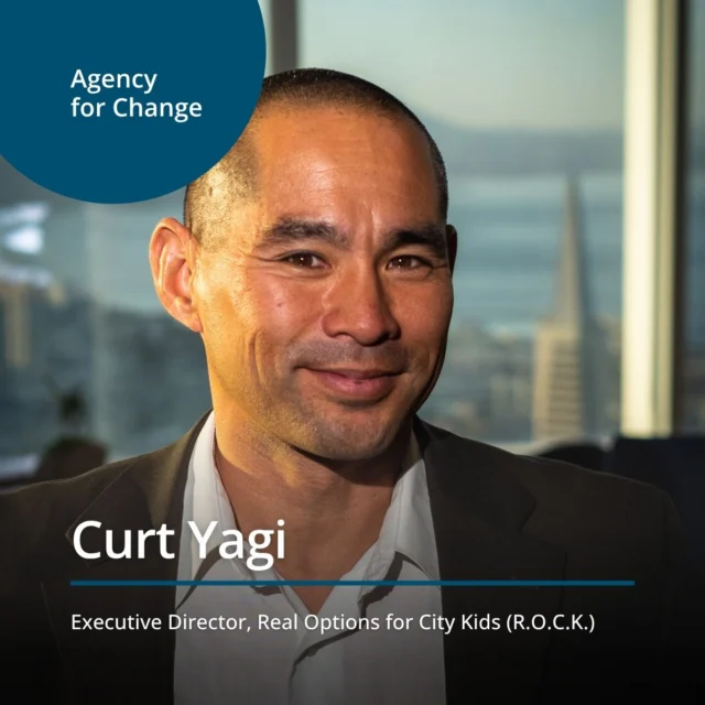 Sometimes creating positive change starts with one simple step: doing something. 
 
In this episode of Agency for Change, Lyn sits down with Curt Yagi, Executive Director of Real Options for City Kids (R.O.C.K.), to talk about investing deeply in one community, helping young people thrive, and why listening closely can help uncover where change is needed most.
 
🎧 Listen at: kidglov.com/podcasts